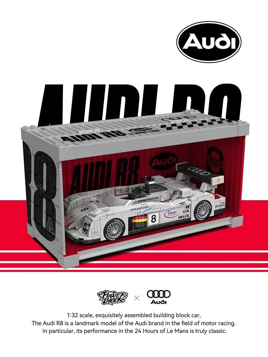 1: 24 AUDI CHAMPION R8 with Container Display Case (385 PCS)