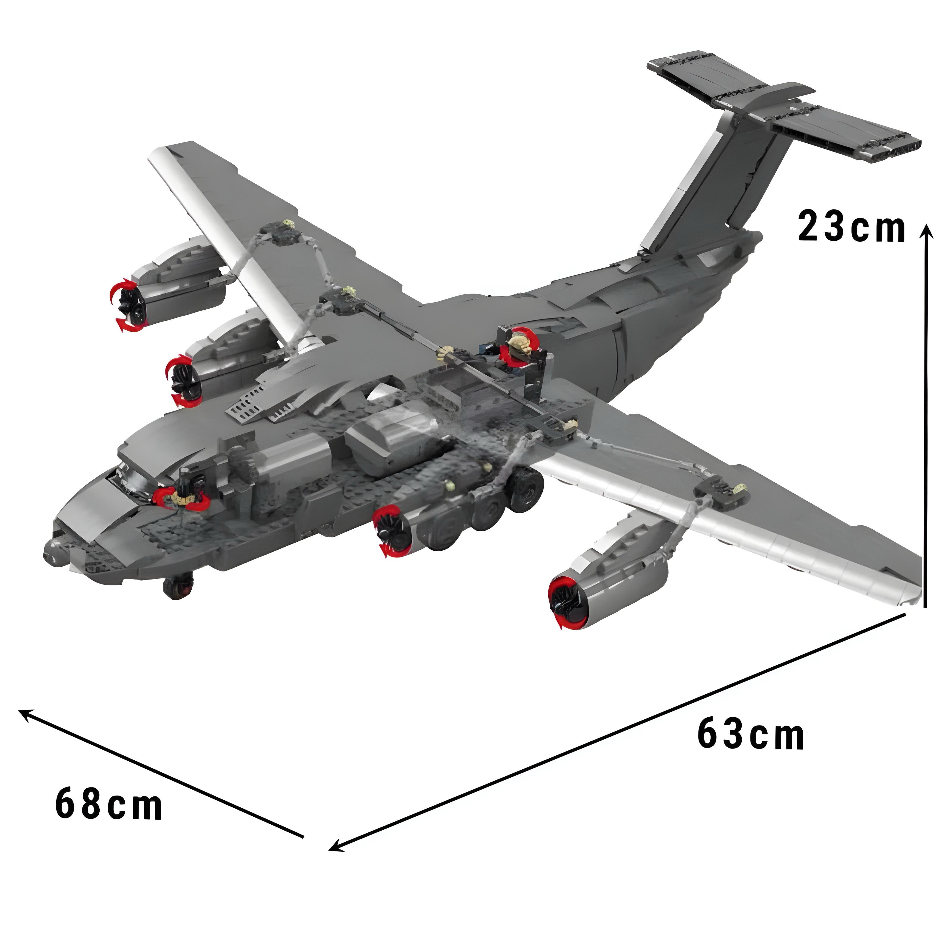 Y-20 Large Military Aircraft - 2202pcs