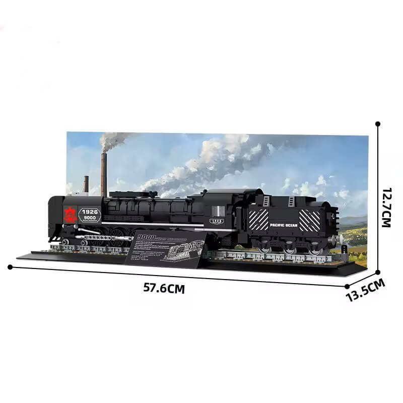 9000-Class Steam Locomotive 1545pcs