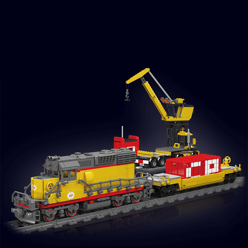 EMD GP40 Freight Train With Crane 1169pcs