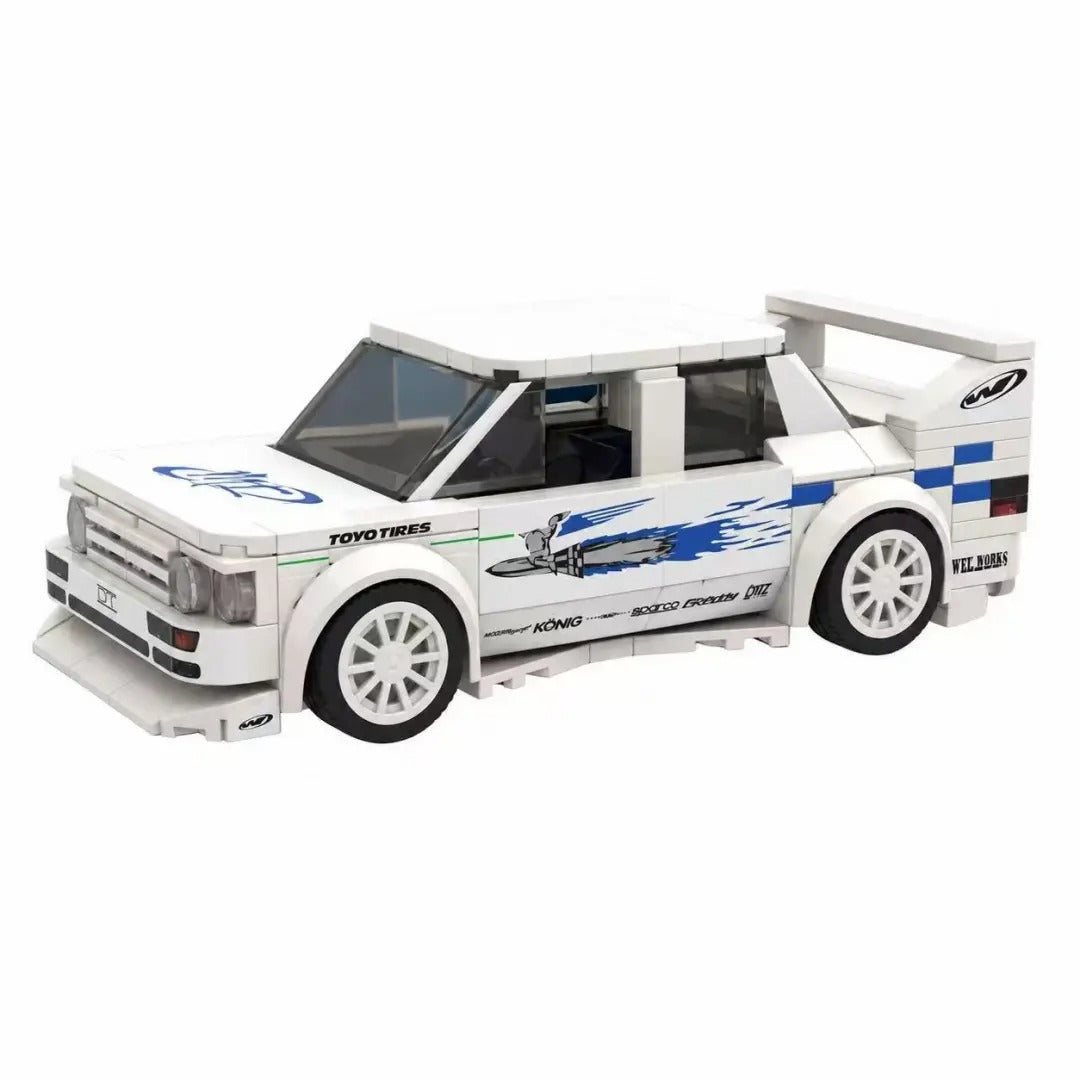 Blue & White Volkswagen Jetta | Includes a complete set of stickers| 239PCS