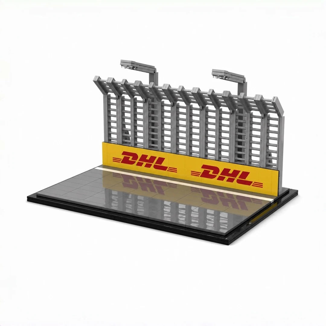 Modern Street Race Track Display Base | Includes Four Types of Stickers | 341pcs