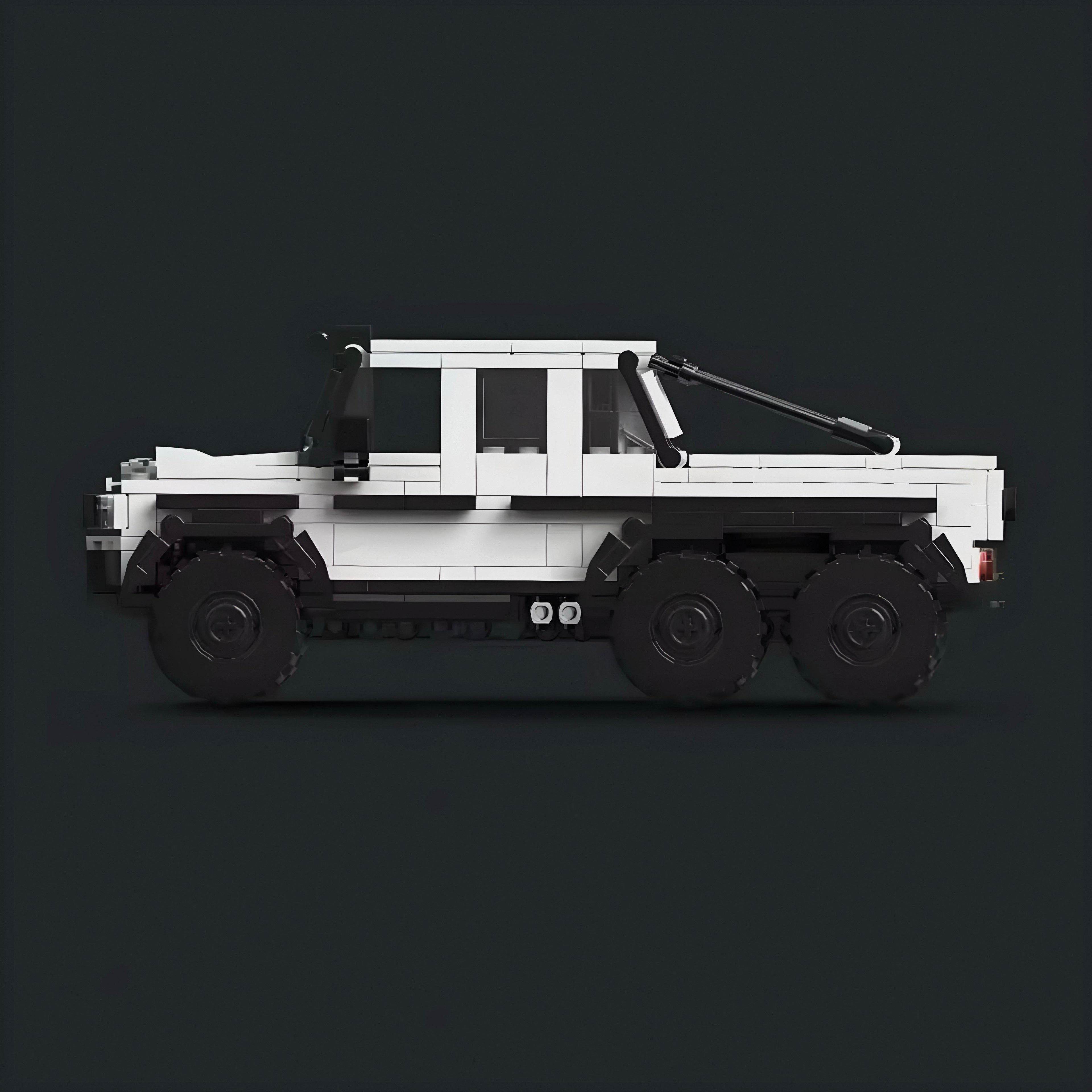 6x6 German Off Roader | 582pcs Display Garage Box Included