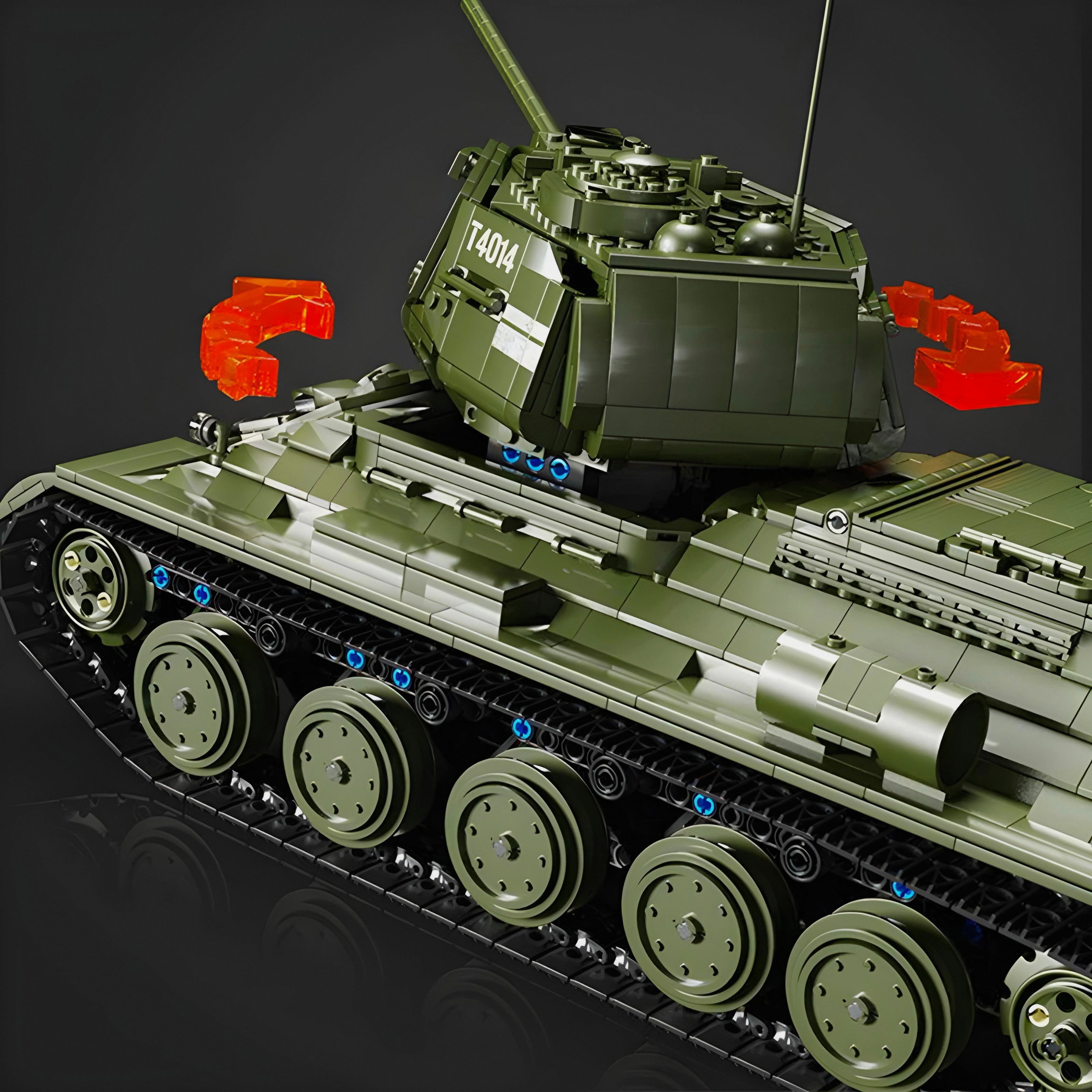 Remote Controlled T34 Tank - 2052pcs
