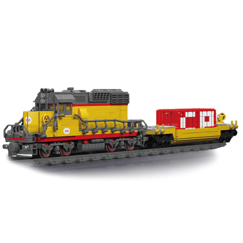 EMD GP40 Freight Train With Crane 1169pcs