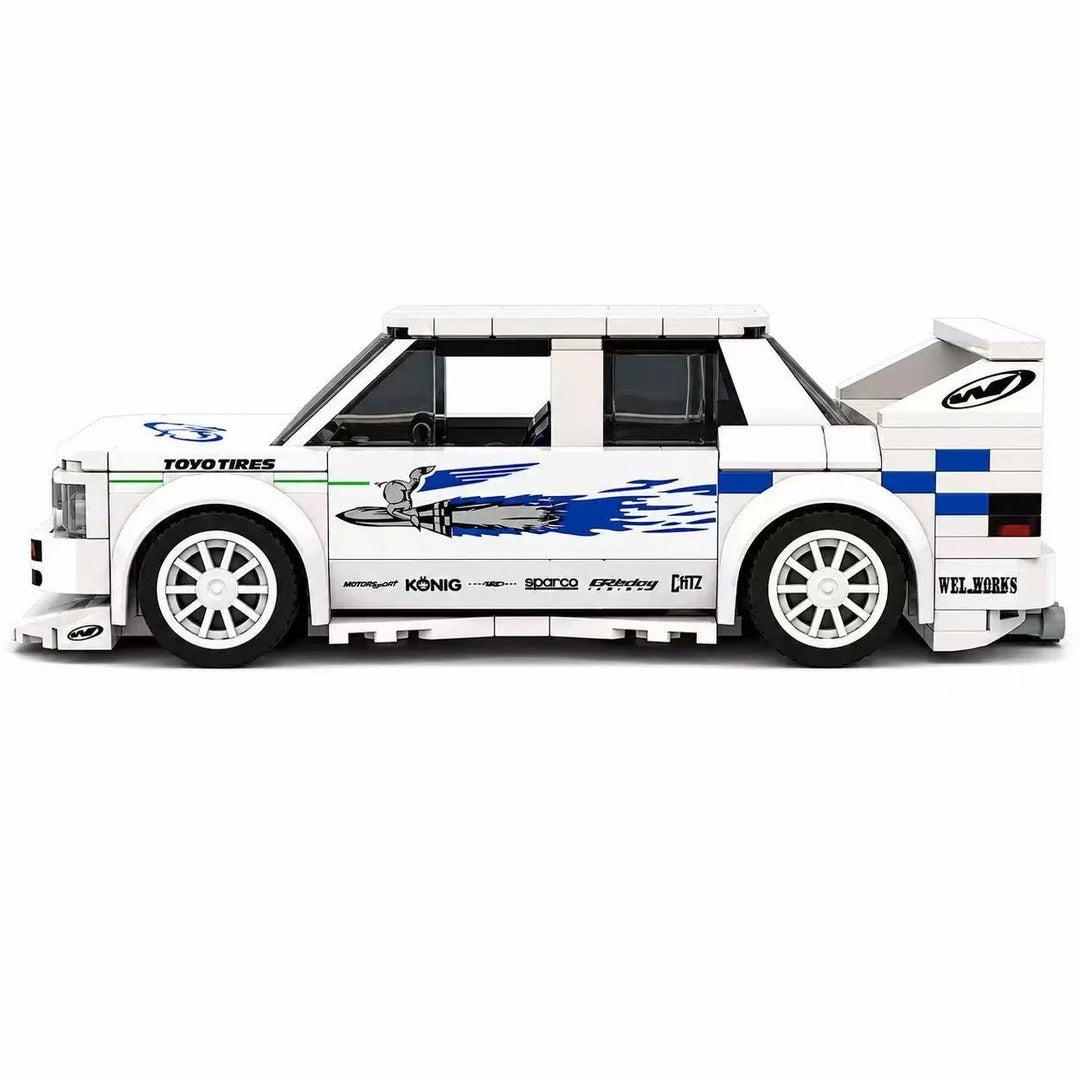 Blue & White Volkswagen Jetta | Includes a complete set of stickers| 239PCS