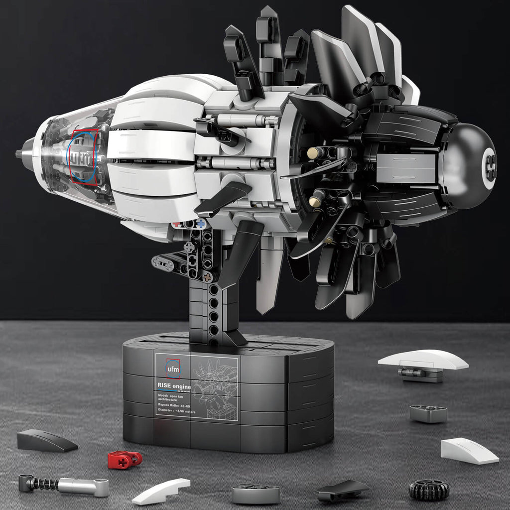 Motorised Aircraft Engine 1350pcs