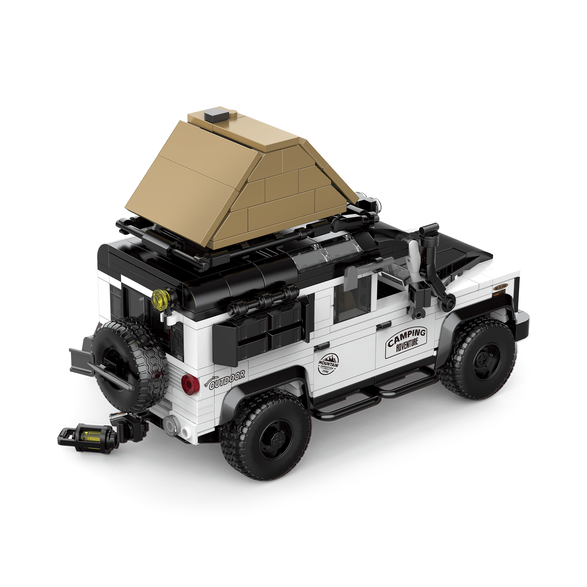 Camping Edition British Off Roader | 676pcs Display Garage Box Included