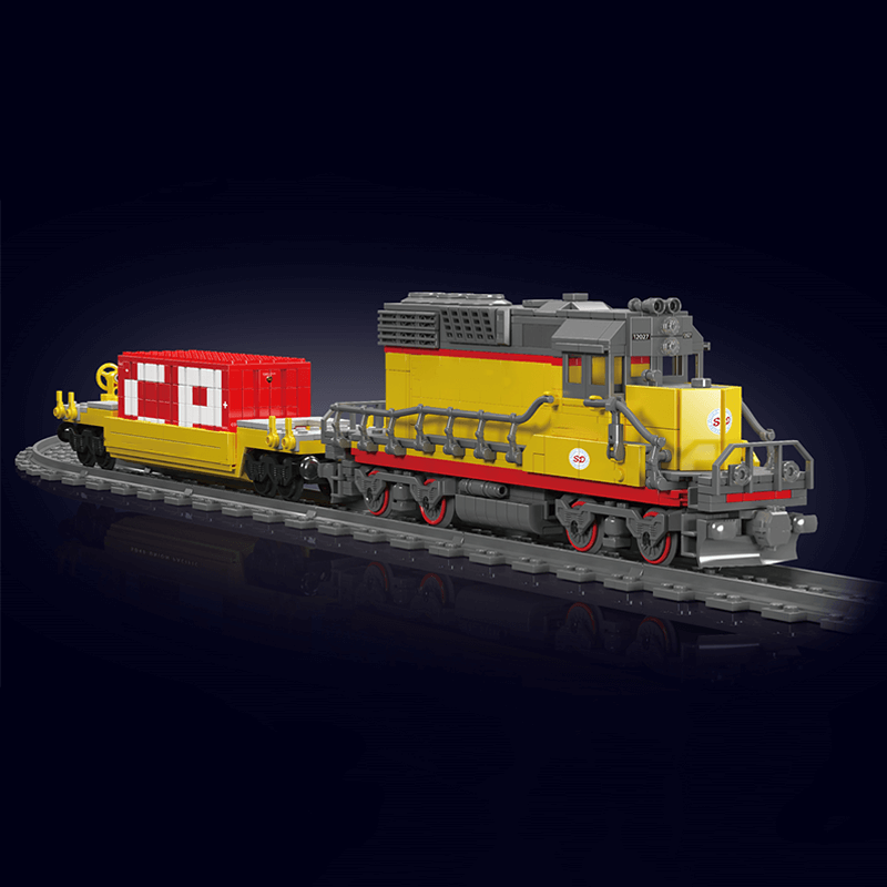 EMD GP40 Freight Train With Crane 1169pcs