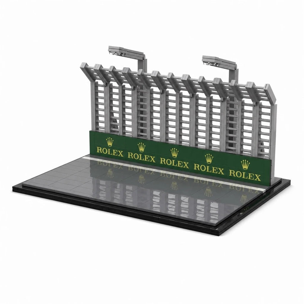 Modern Street Race Track Display Base | Includes Four Types of Stickers | 341pcs