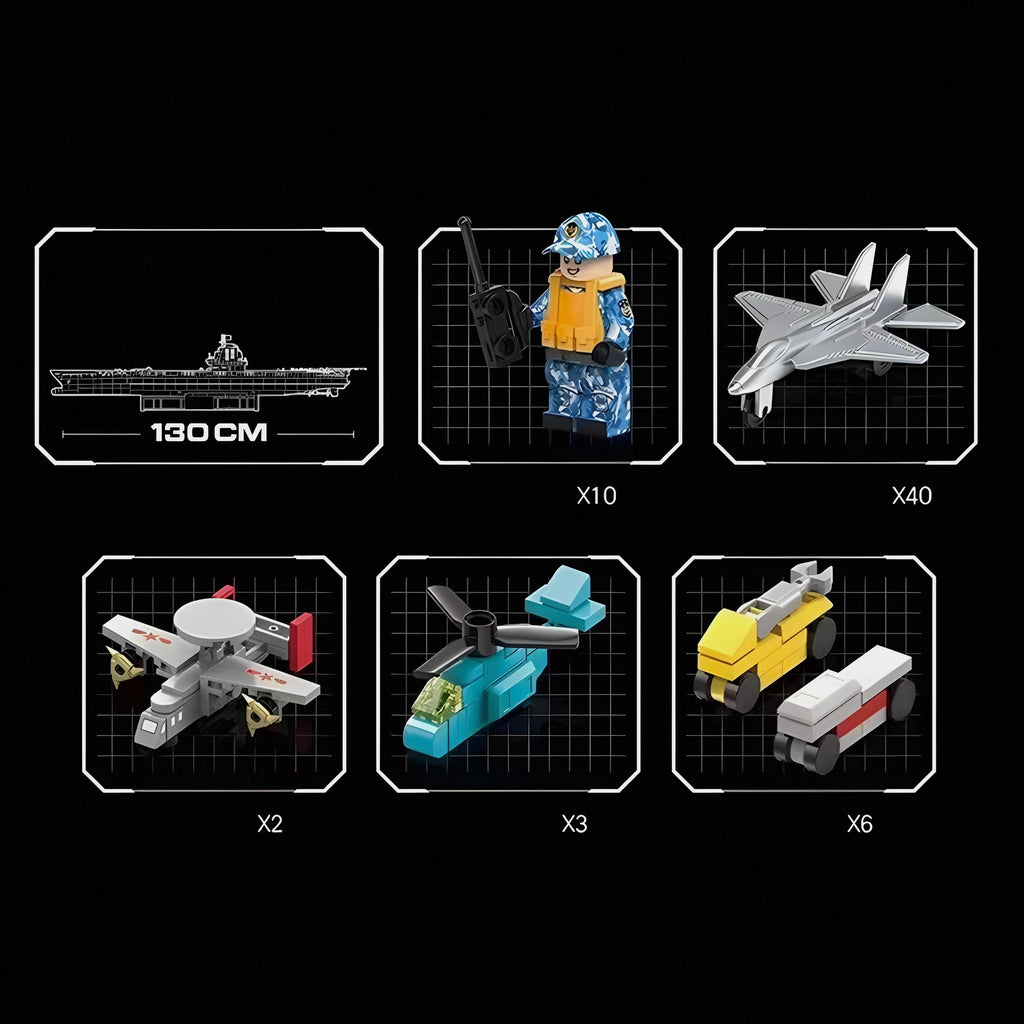 Aircraft Carrier 1:250  7018pcs