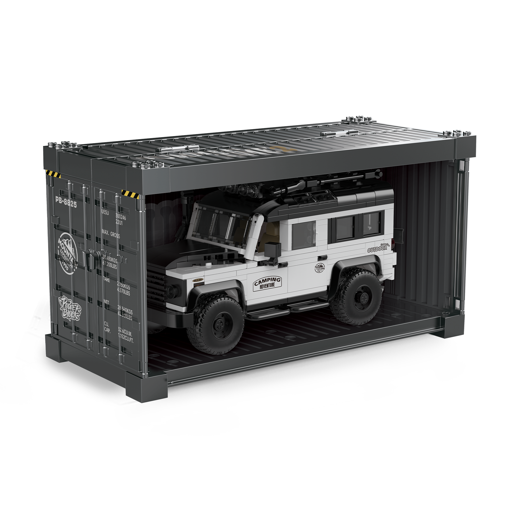 Camping Edition British Off Roader | 676pcs Display Garage Box Included