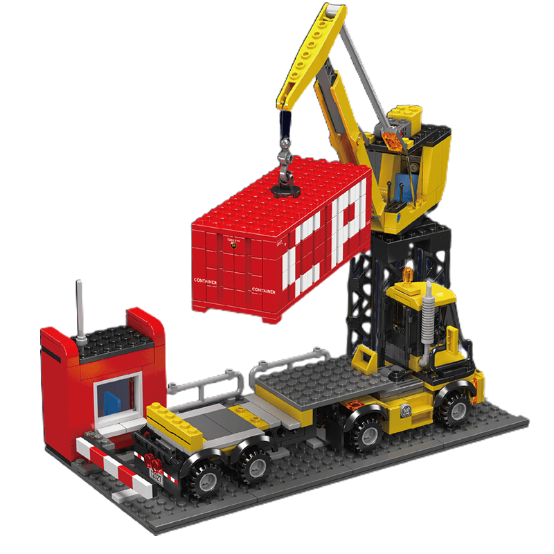 EMD GP40 Freight Train With Crane 1169pcs