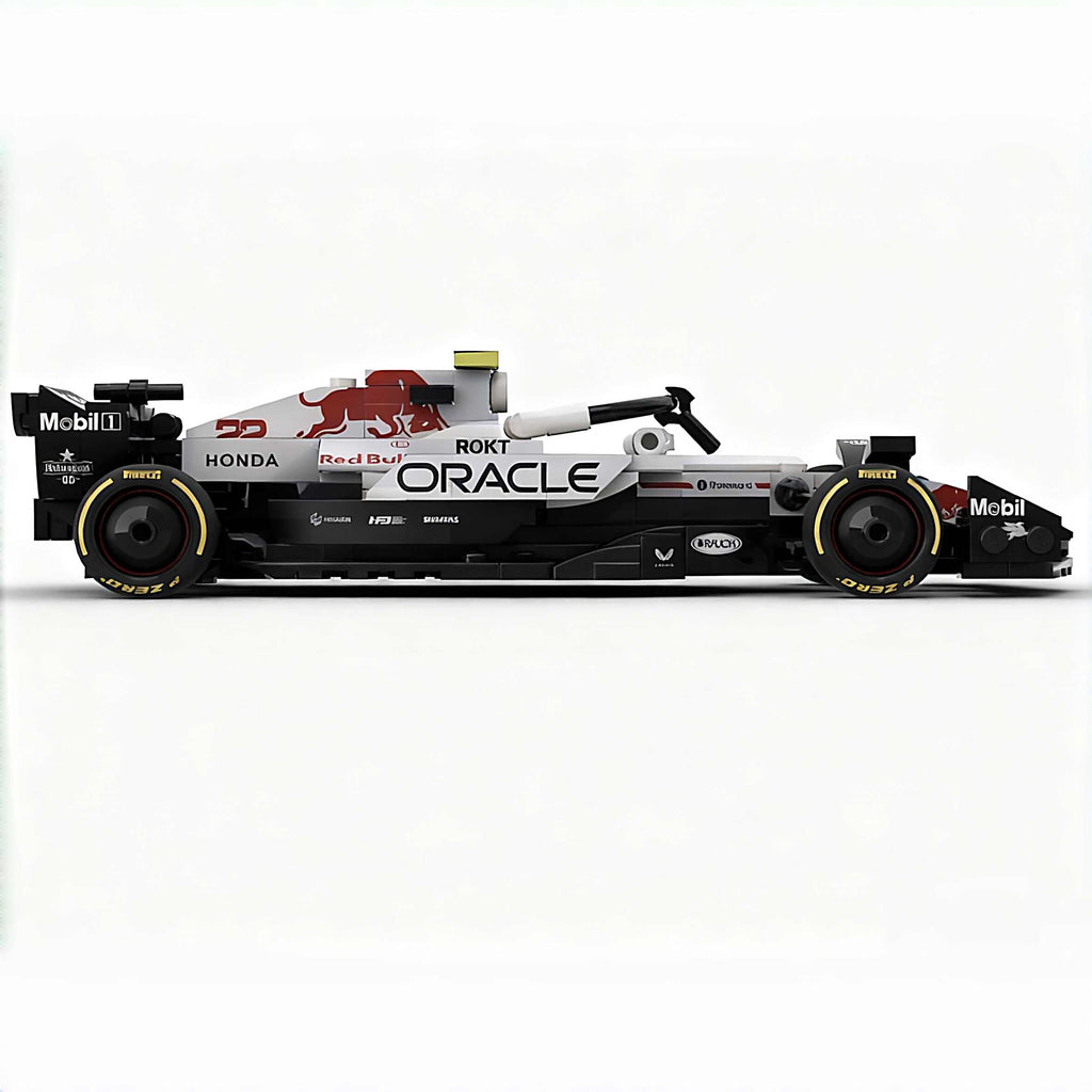 Oracle Red Bull Racing RB21 F1 Car | Includes a Complete Set of White Champion Stickers| 293PCS