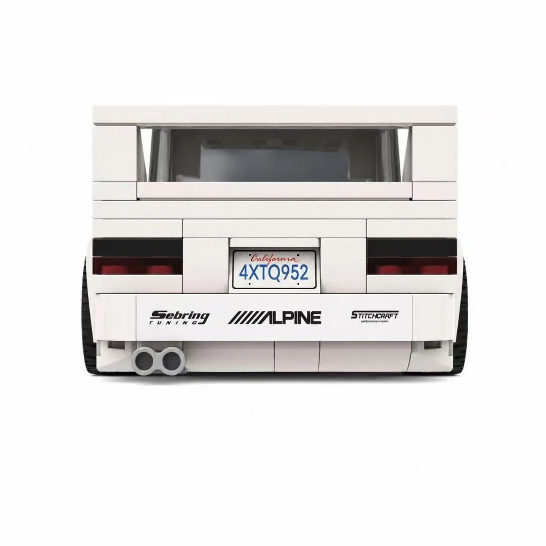 Blue & White Volkswagen Jetta | Includes a complete set of stickers| 239PCS