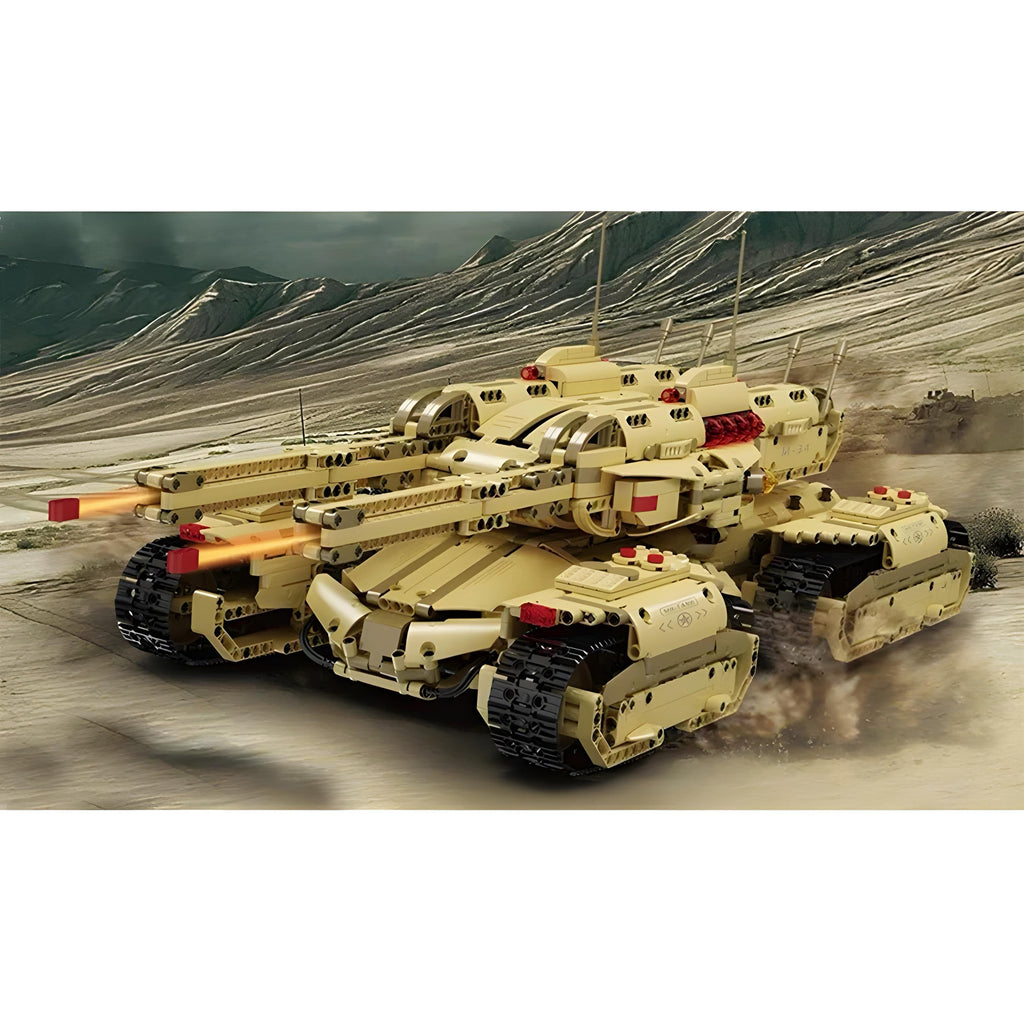 Remote Controlled Army 4 Track Tank - 3295pcs