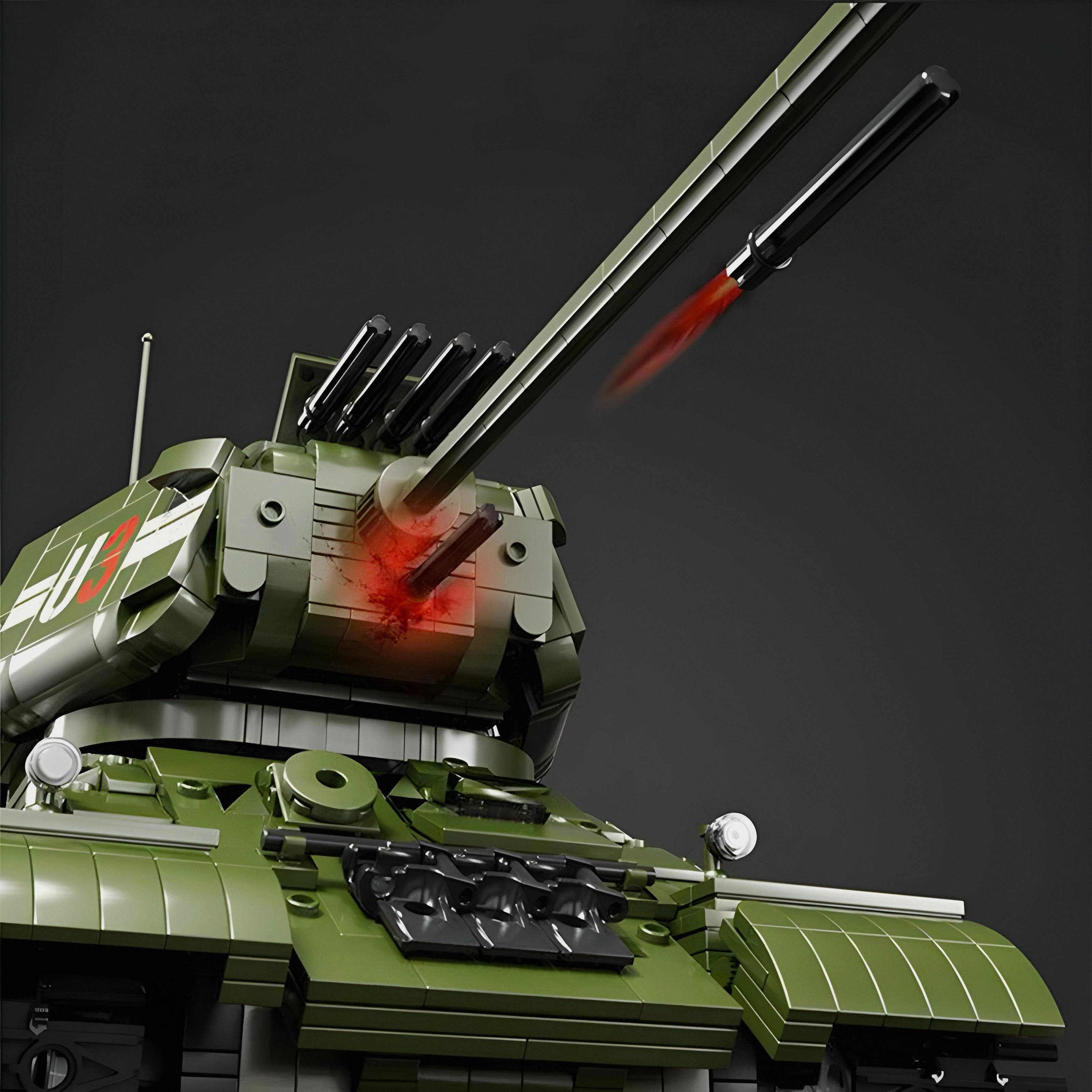Remote Controlled T34 Tank - 2052pcs