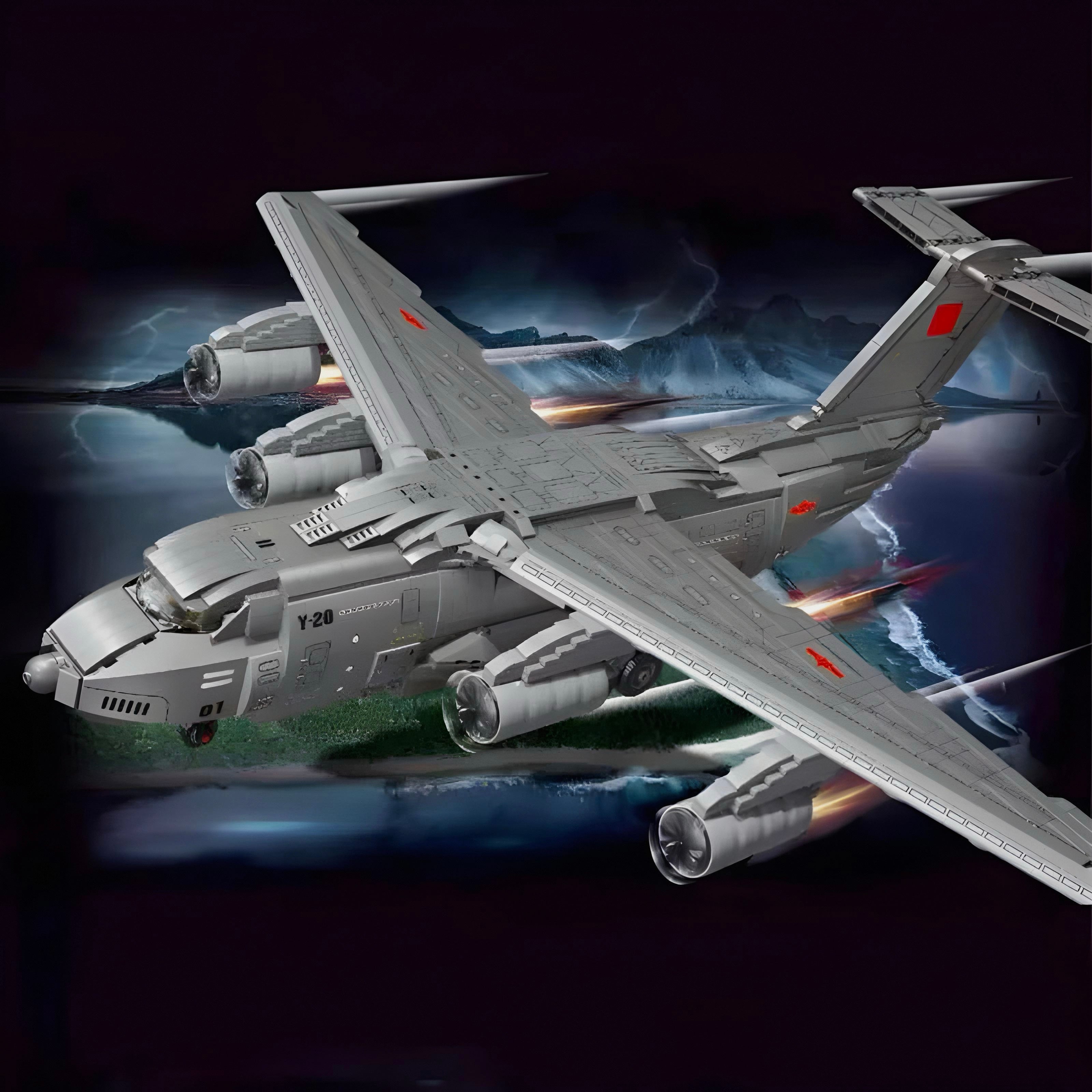 Y-20 Large Military Aircraft - 2202pcs