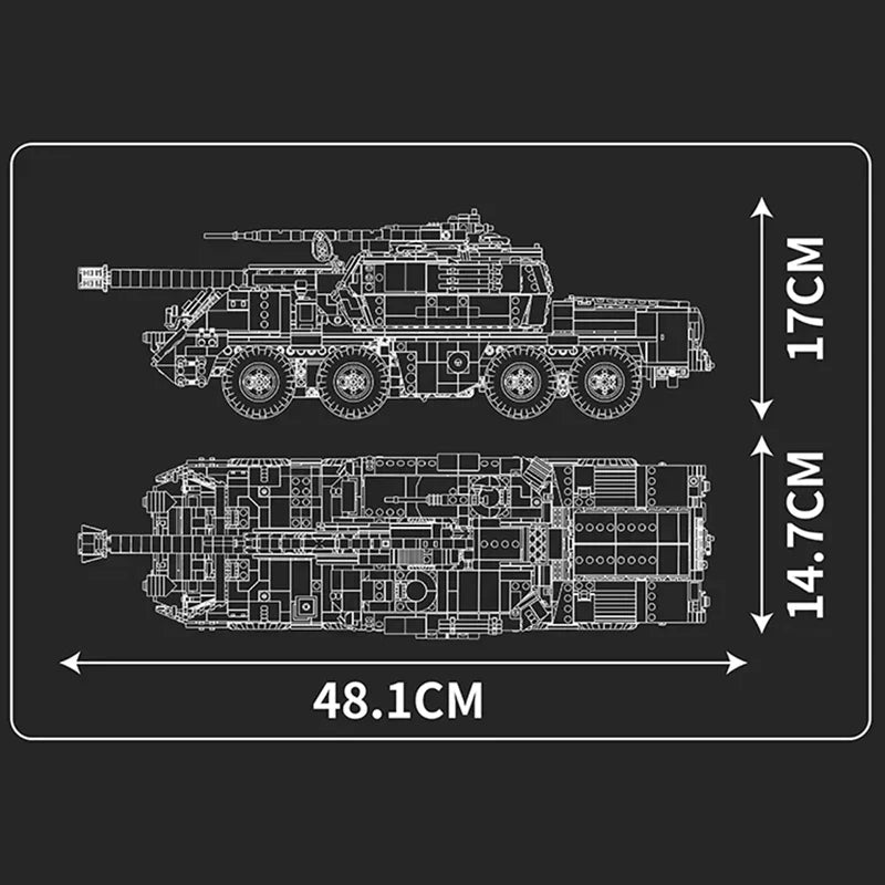 Dana Self-Propelled Artillery Tank 1922pcs