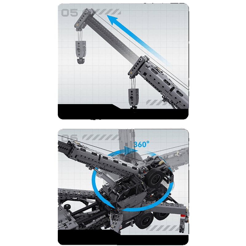 Remote Controlled Military Crane Truck 2686PCS