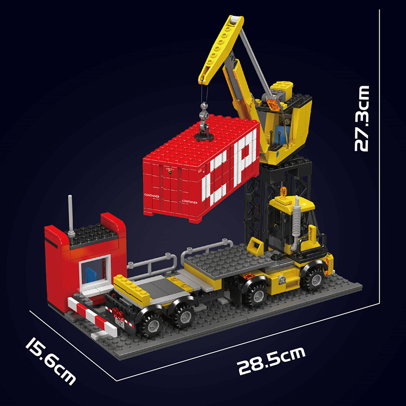 EMD GP40 Freight Train With Crane 1169pcs