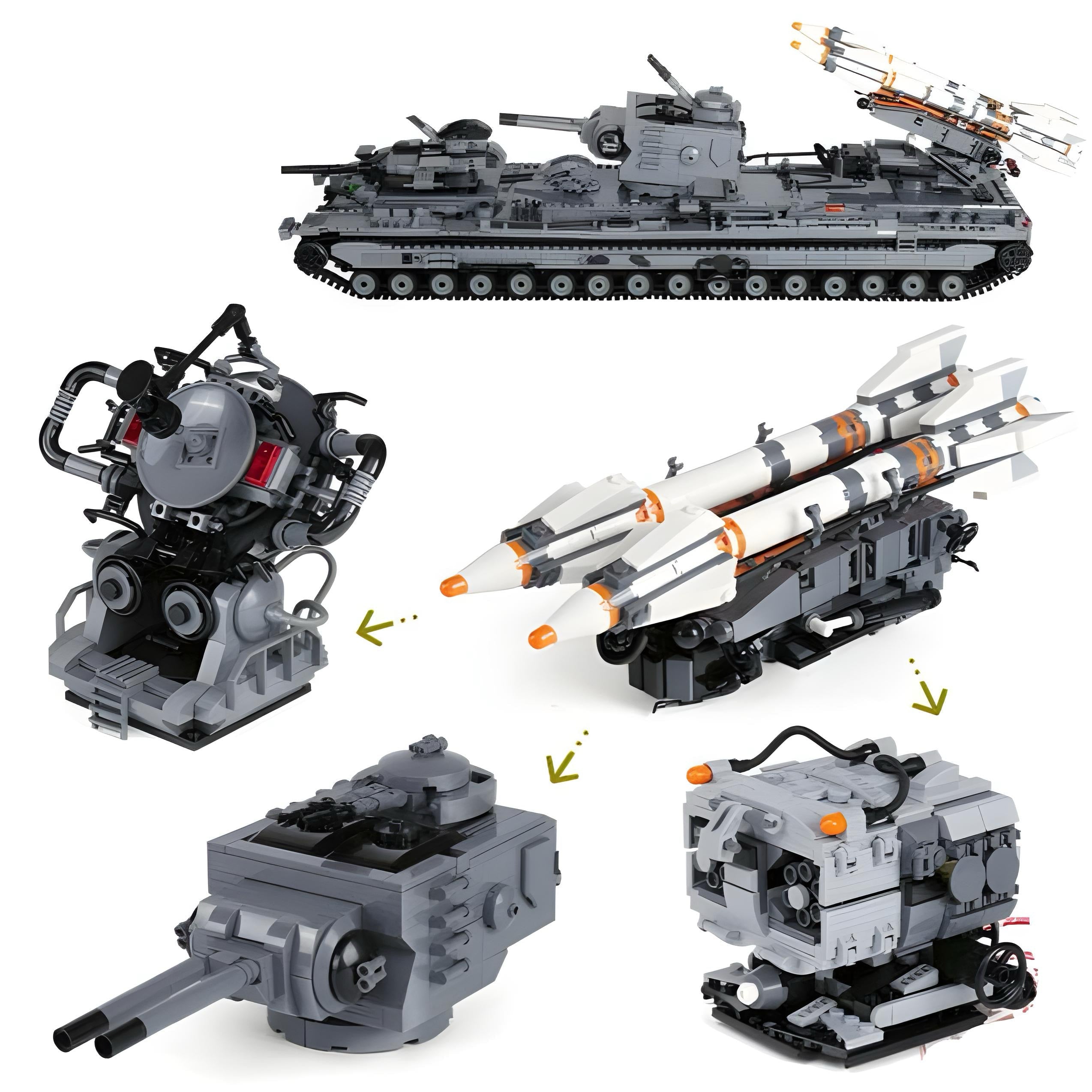 Missile Carrier Tank - 3665pcs