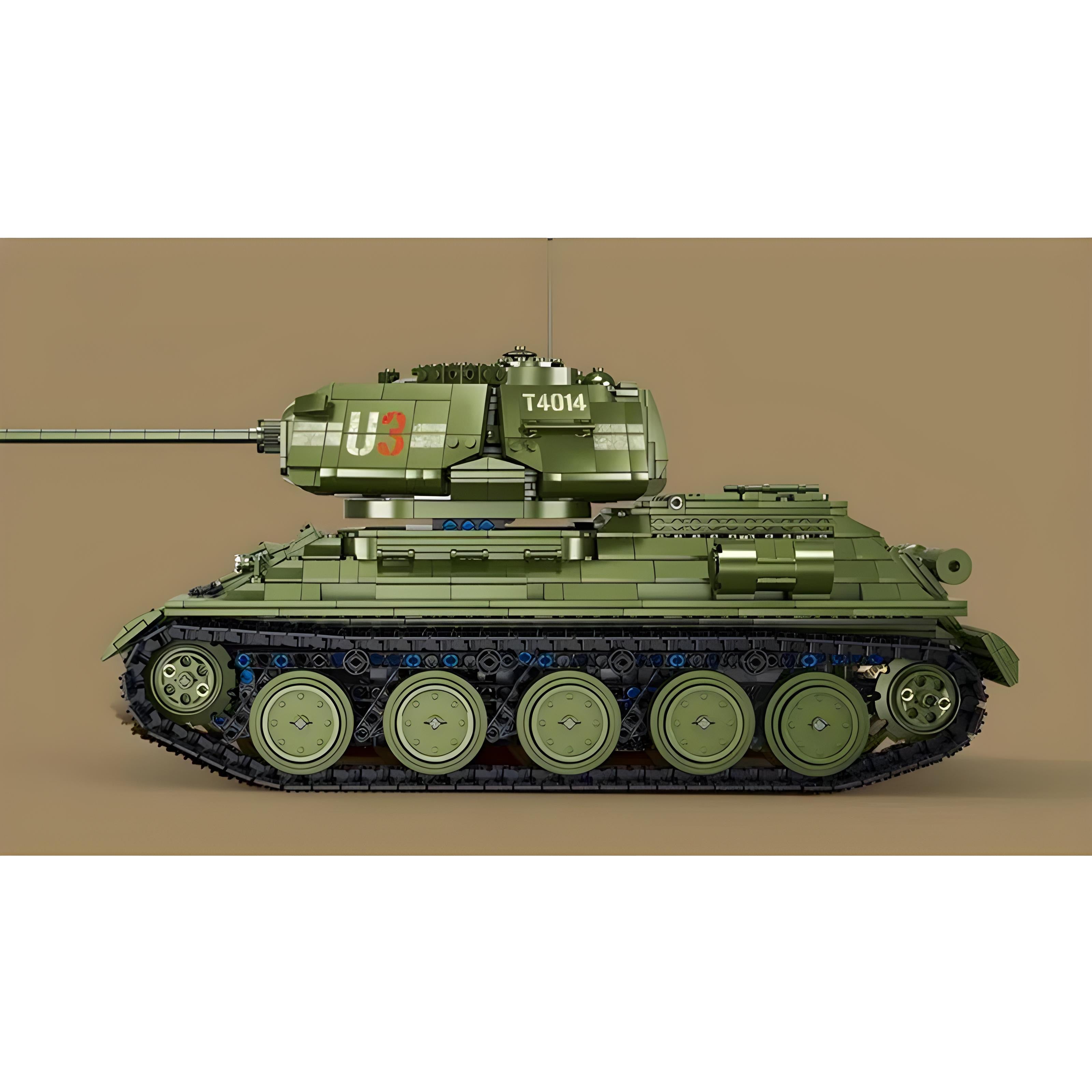 Remote Controlled T34 Tank - 2052pcs