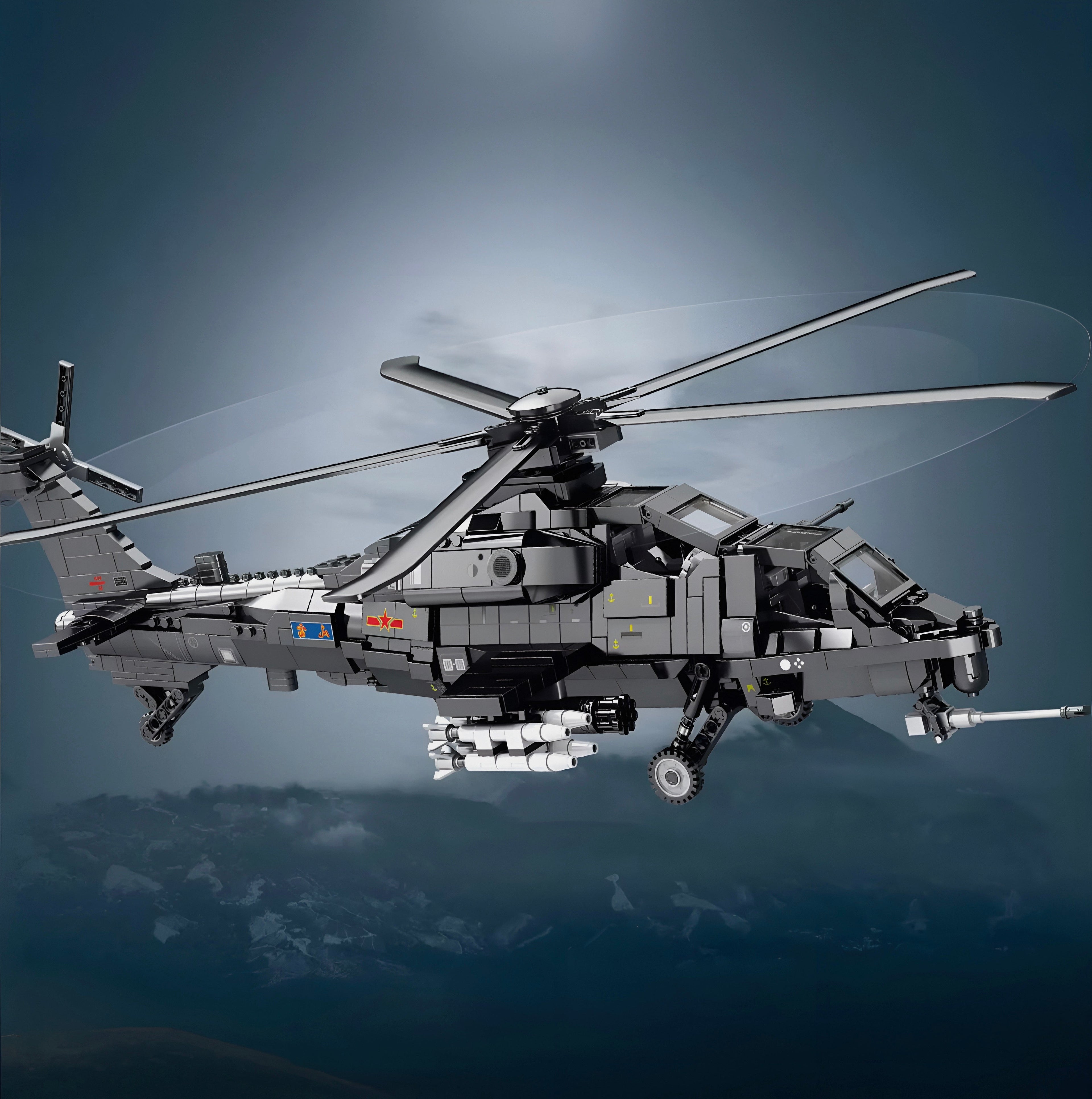 Z-10 Attack Helicopter 1368pcs