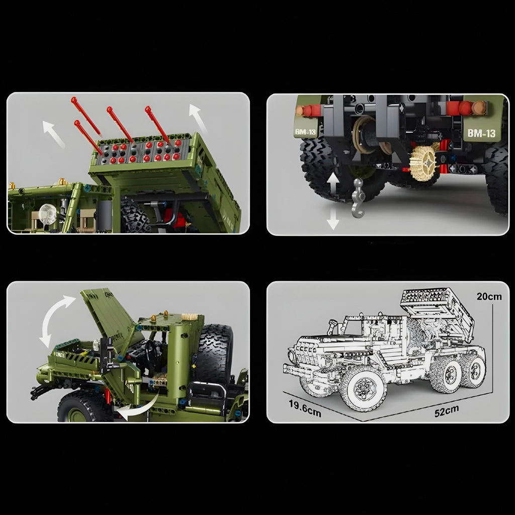 Remote Controlled Katyusha Rocket Launcher - 2269pcs