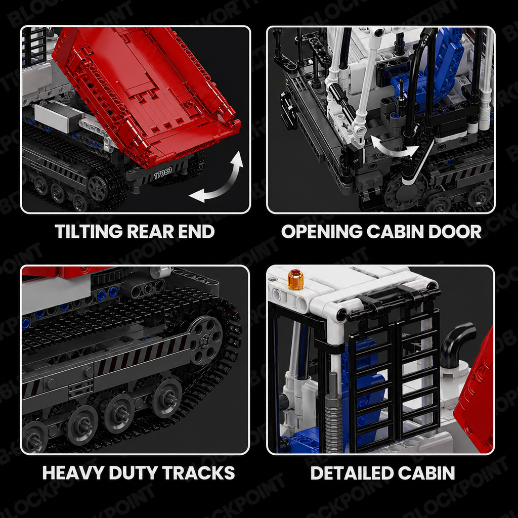 Remote Controlled Crawler Dump Truck | 1106pcs