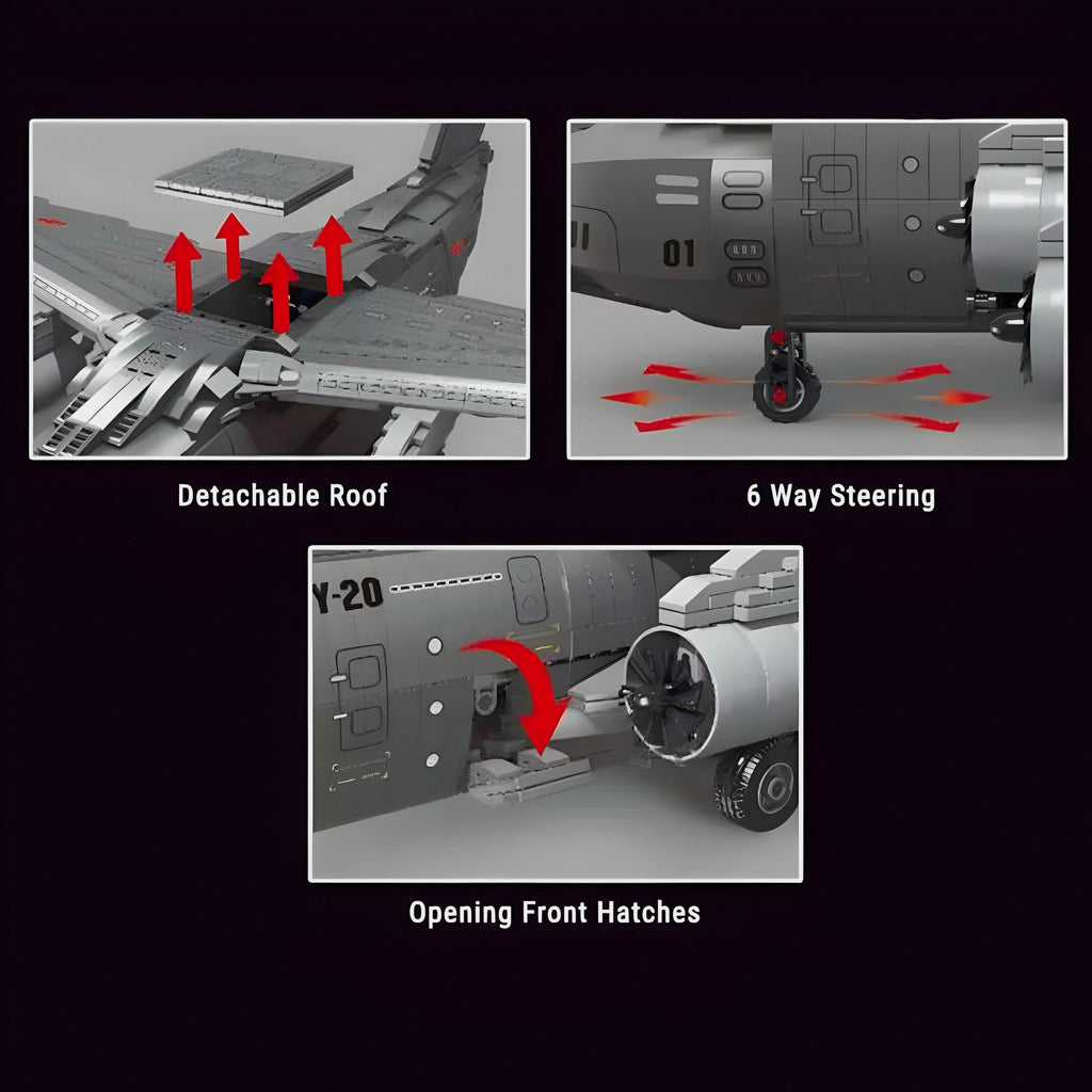 Y-20 Large Military Aircraft - 2202pcs