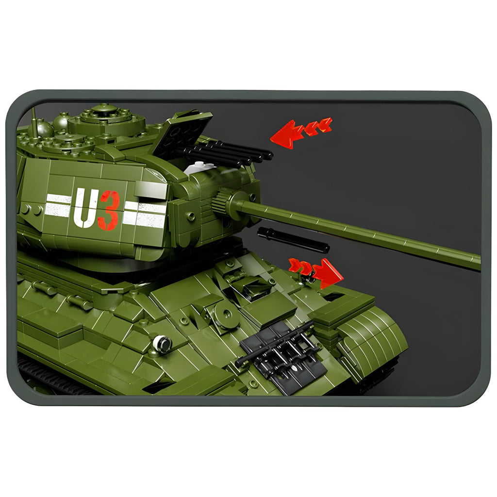 Remote Controlled T34 Tank - 2052pcs