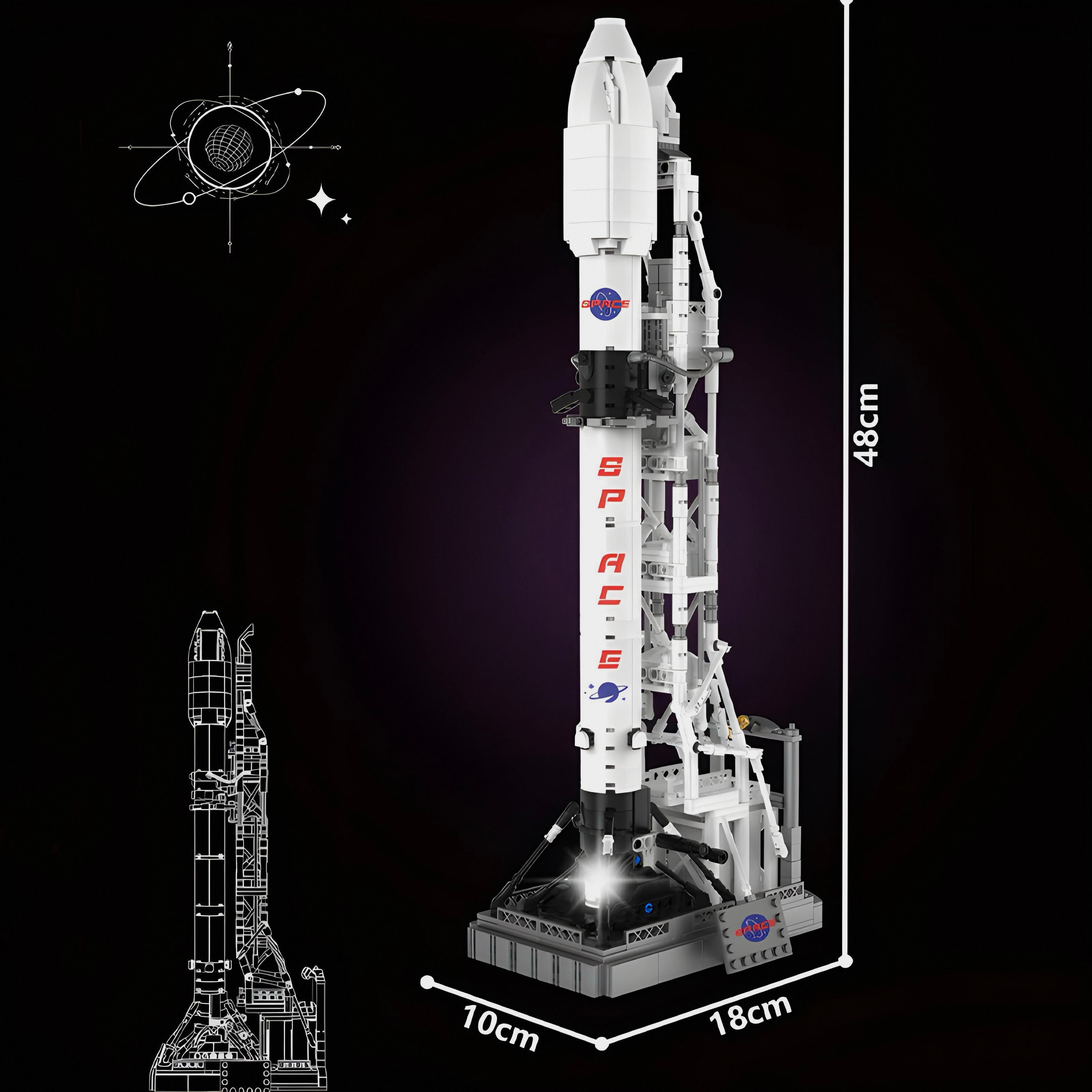 Moon Landing Program Rocket X