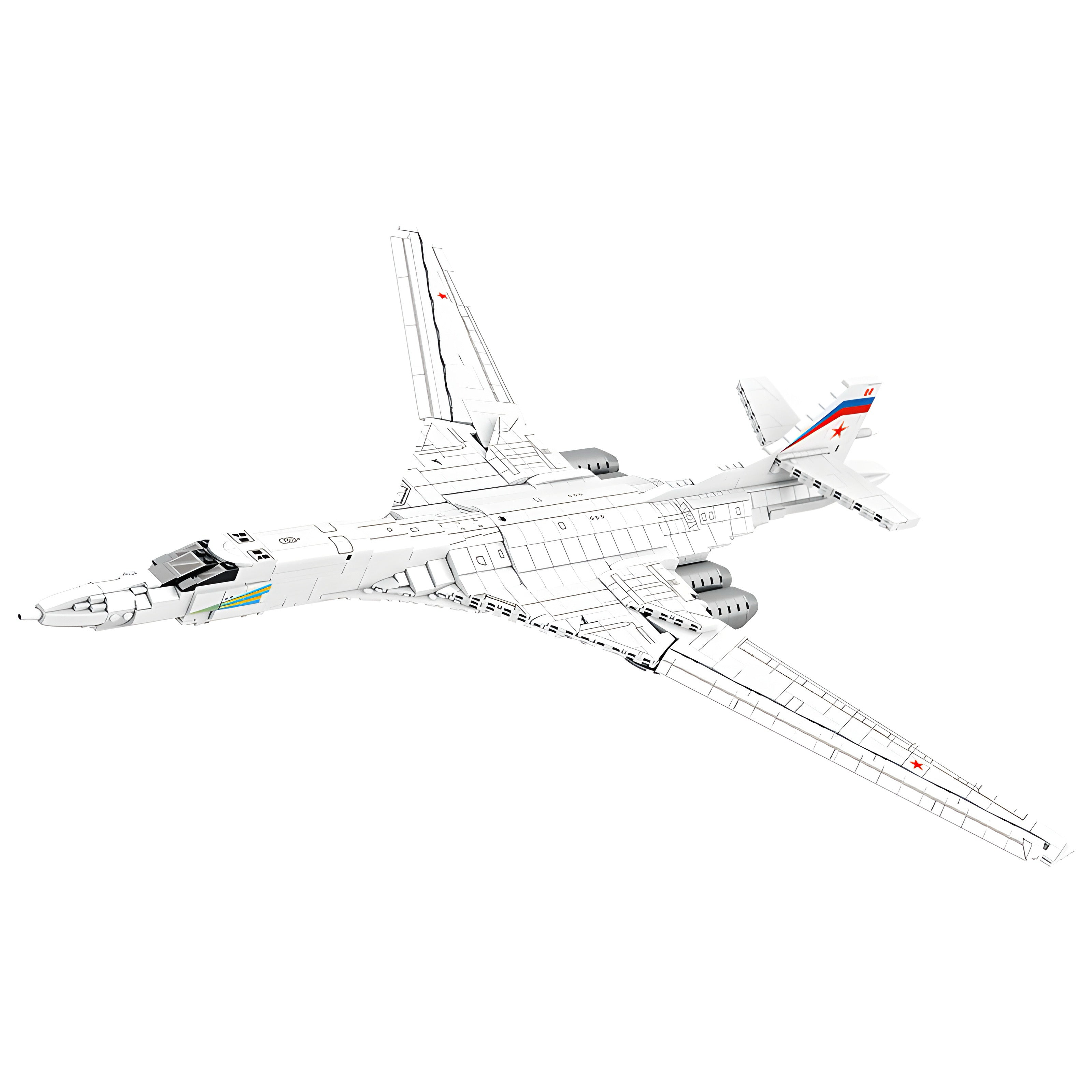 TU-160 Strategic Bomber 1597pcs