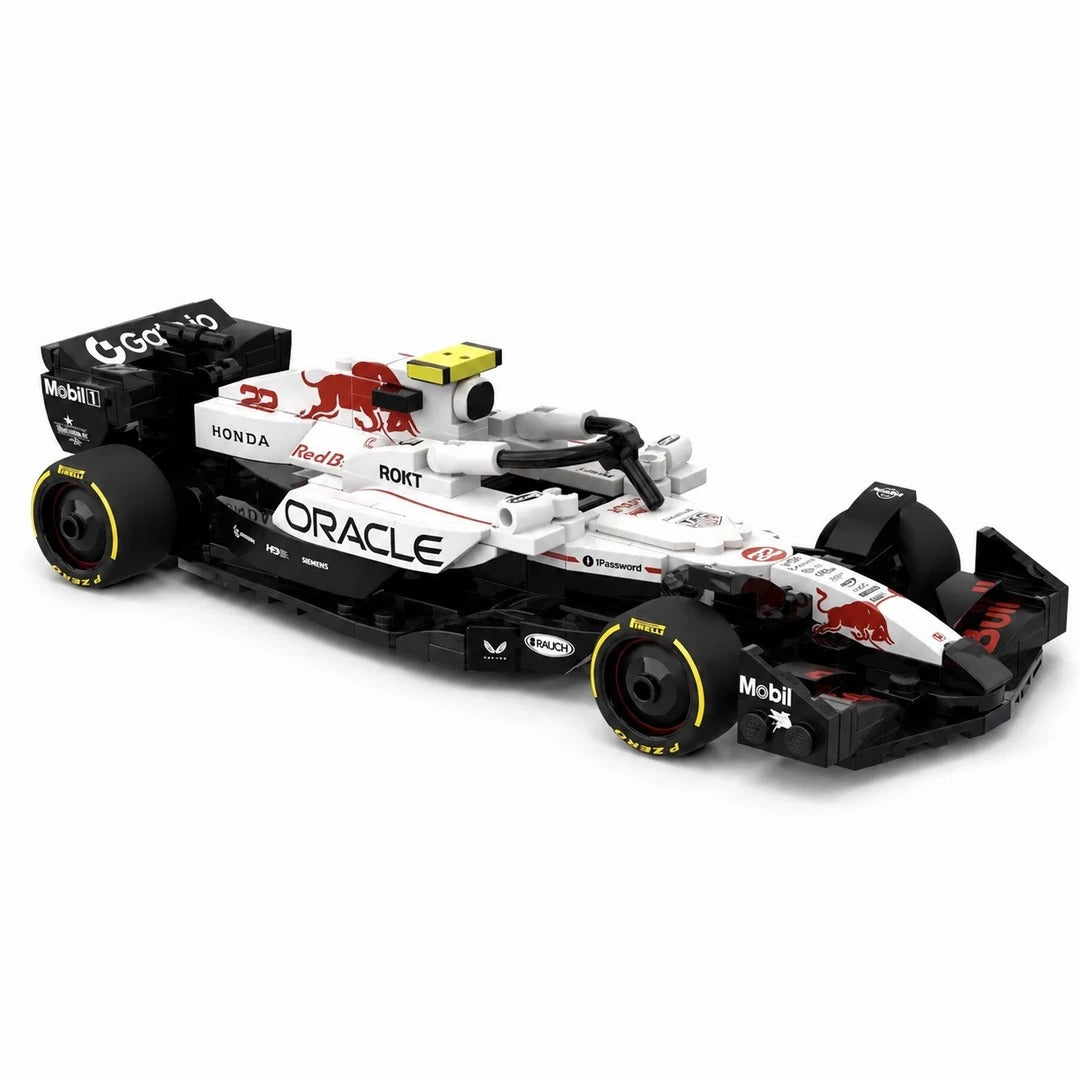 Oracle Red Bull Racing RB21 F1 Car | Includes a Complete Set of White Champion Stickers| 293PCS