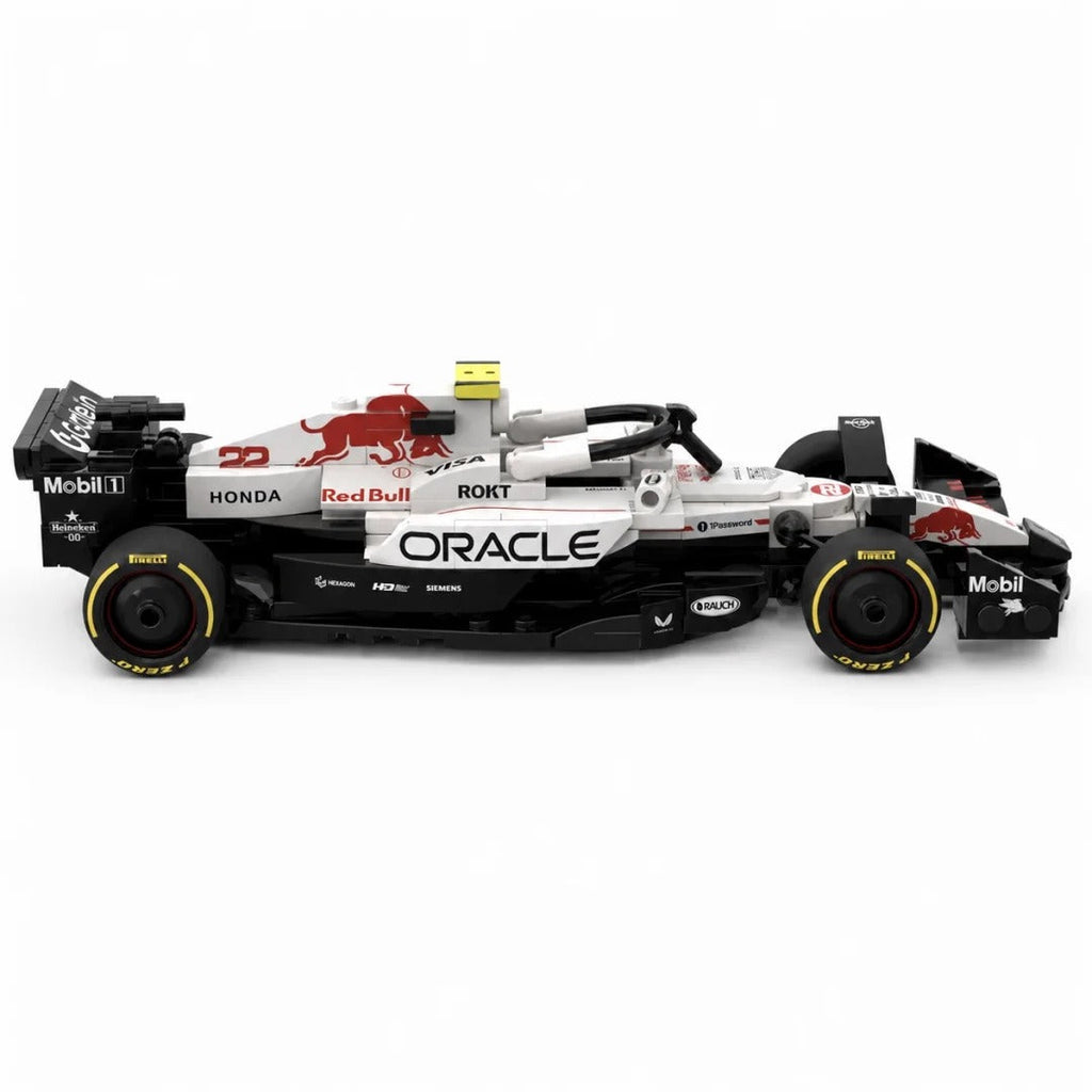 Oracle Red Bull Racing RB21 F1 Car | Includes a Complete Set of White Champion Stickers| 293PCS