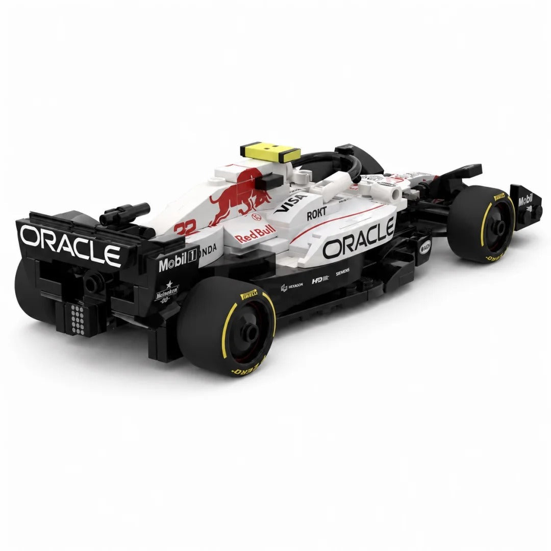 Oracle Red Bull Racing RB21 F1 Car | Includes a Complete Set of White Champion Stickers| 293PCS