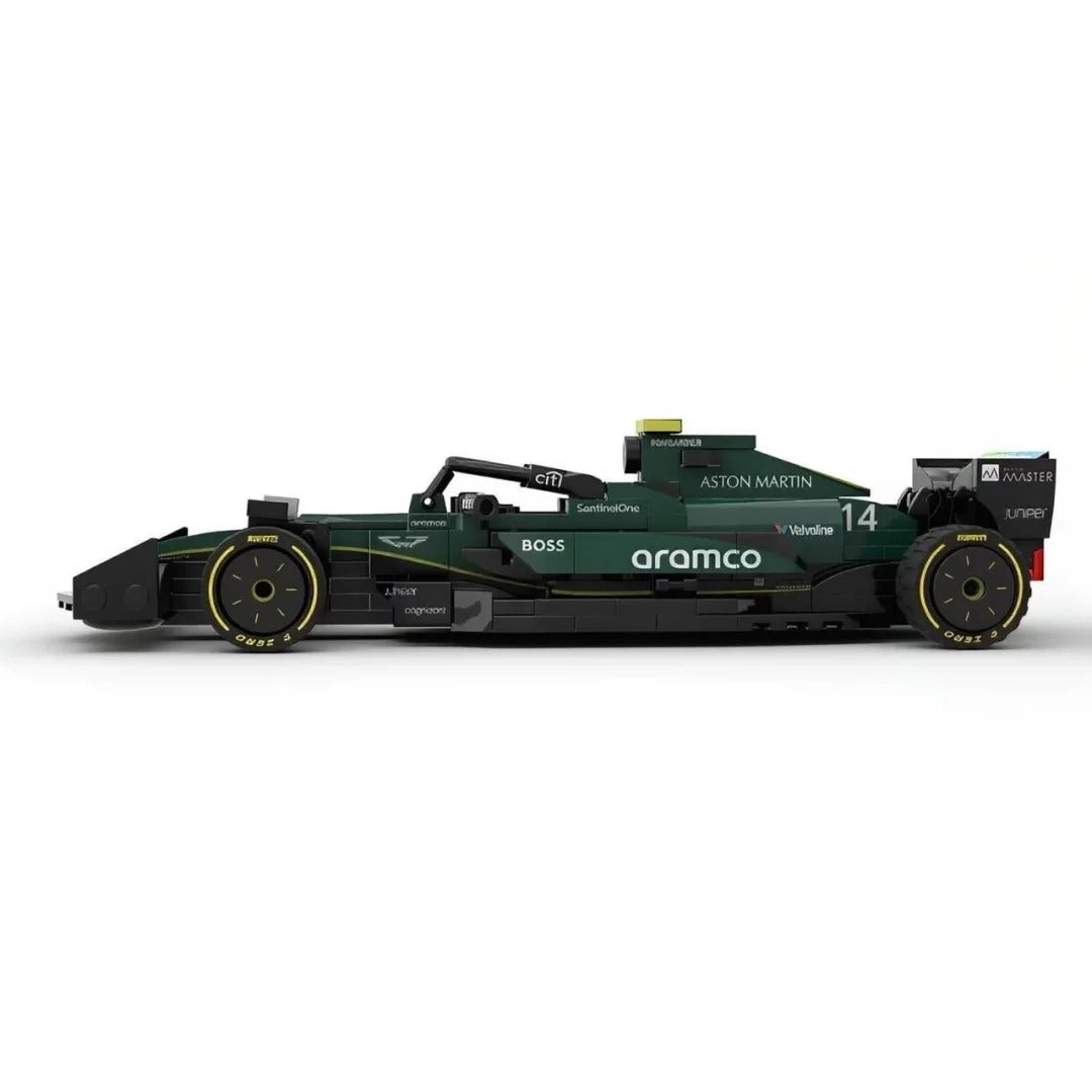 Aston Martin AMR24 F1 Racing Car| Includes a complete set of stickers| 298PCS