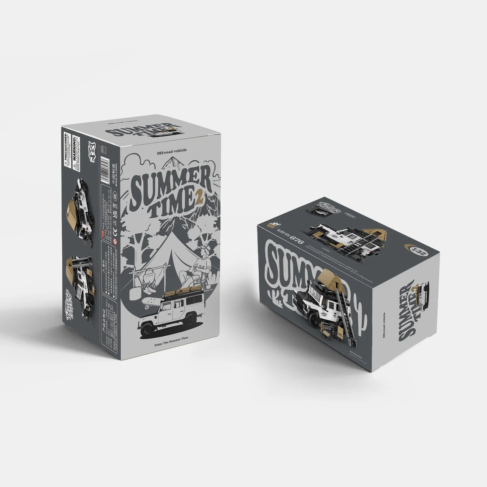 Camping Edition British Off Roader | 676pcs Display Garage Box Included