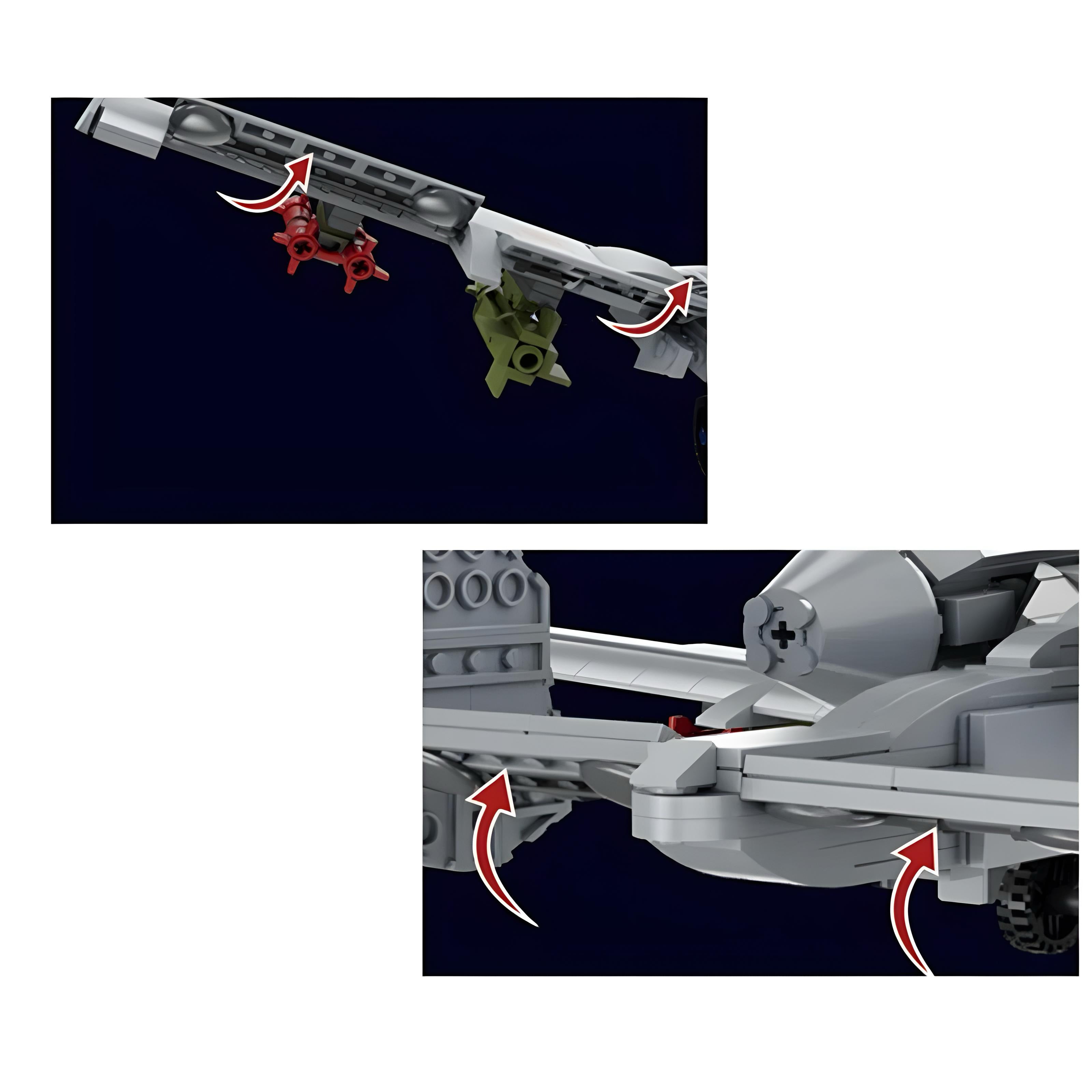 A-10 Ground Attack Aircraft - 1049pcs