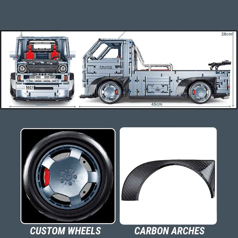 Widebody Japanese 2JZ Truck | 2492pcs
