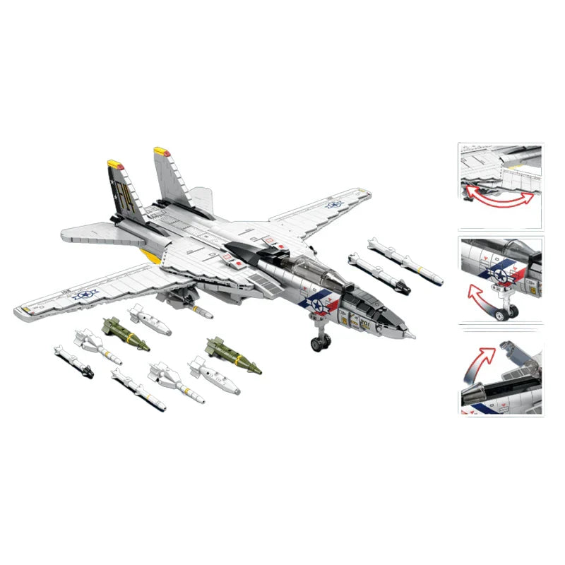 F-14 Tomcat - 1602pcs