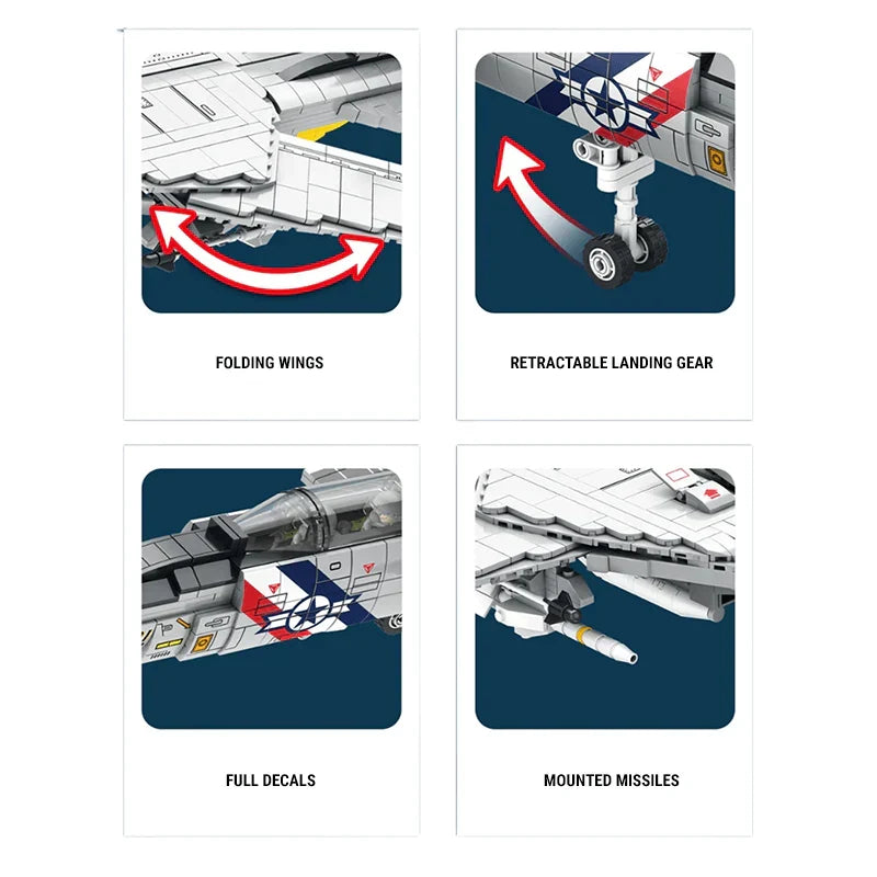 F-14 Tomcat - 1602pcs