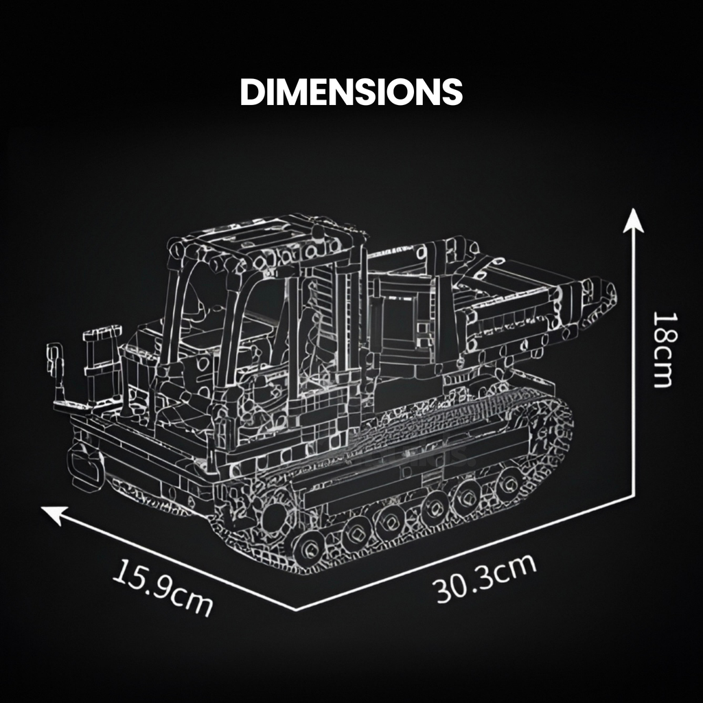 Remote Controlled Crawler Dump Truck | 1106pcs