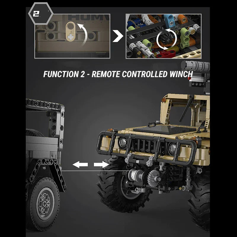 Remote Controlled Humvee - 3934pcs