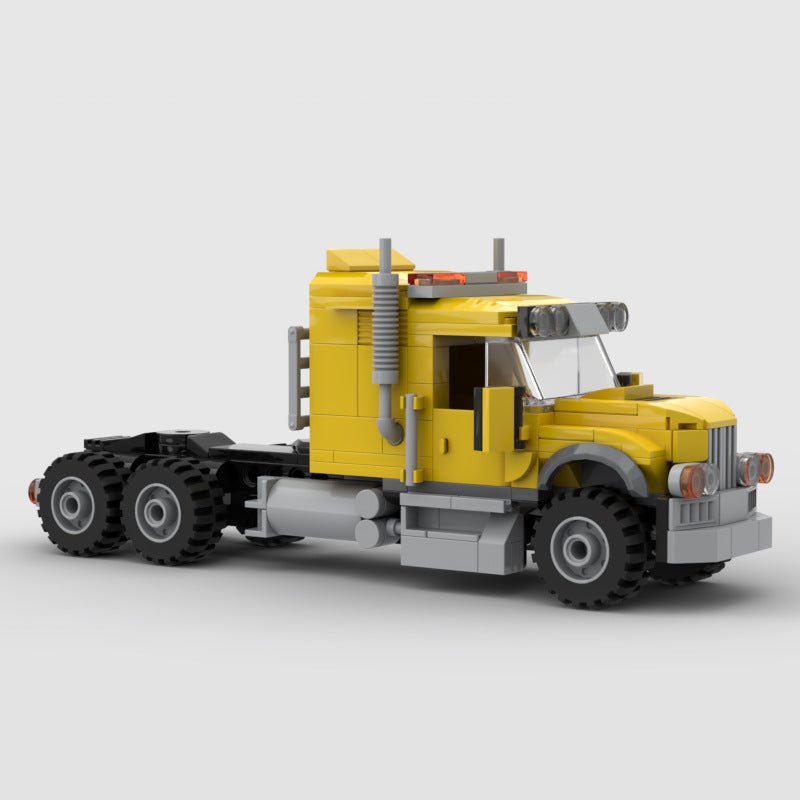 American Heavy Duty Dump Truck Mini Build Model | 520 pcs Earthmoving Giant - BLOCKPOINT