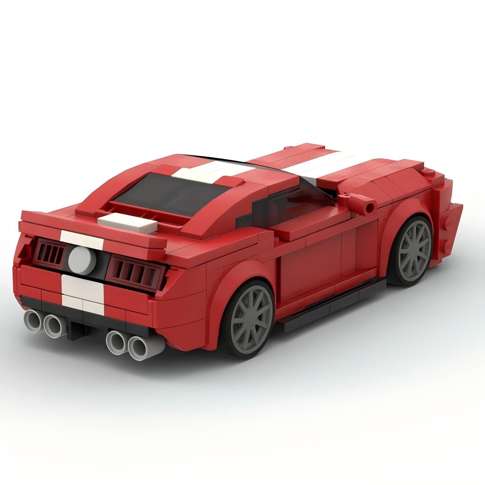 American Shelby GT500 Mini Build Model | 330 pcs Racing Stripe Edition – BlockPoint® - BLOCKPOINT