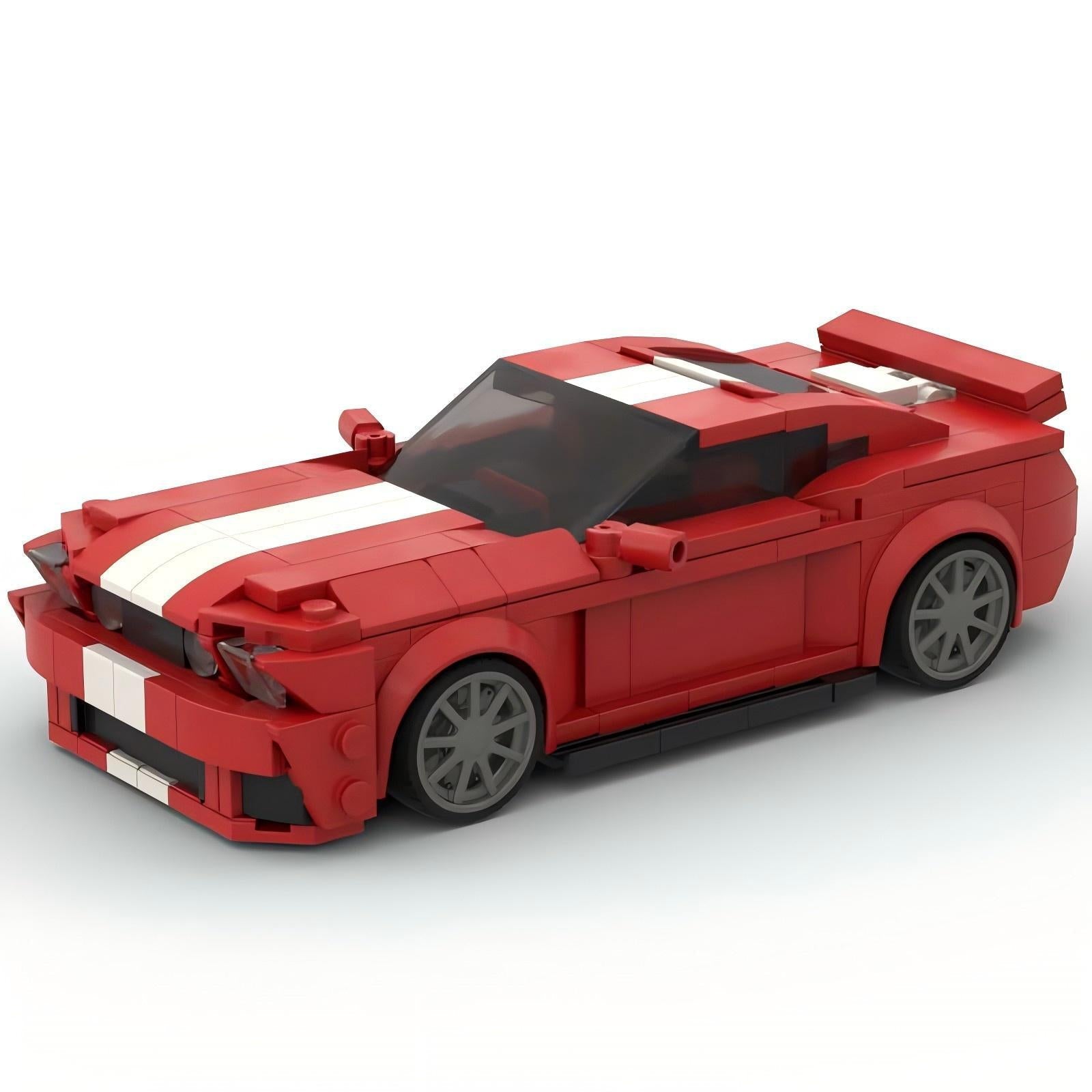 American Shelby GT500 Mini Build Model | 330 pcs Racing Stripe Edition – BlockPoint® - BLOCKPOINT