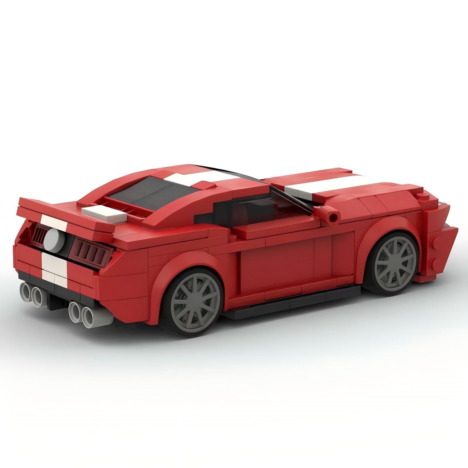 American Shelby GT500 Mini Build Model | 330 pcs Racing Stripe Edition – BlockPoint® - BLOCKPOINT