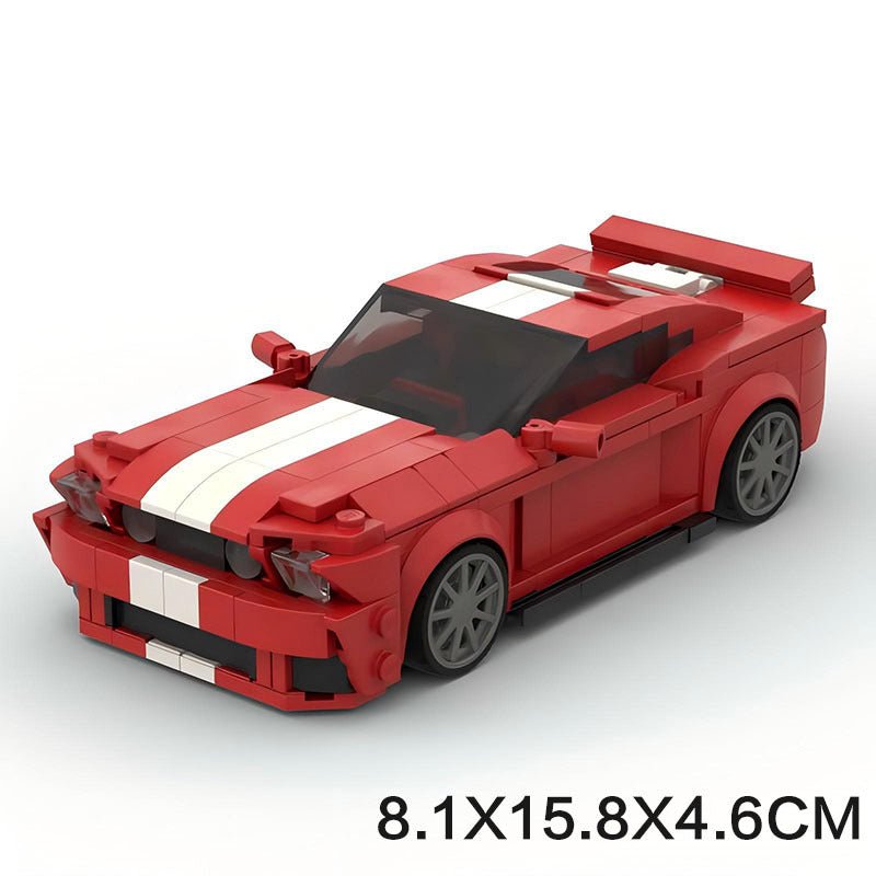 American Shelby GT500 Mini Build Model | 330 pcs Racing Stripe Edition – BlockPoint® - BLOCKPOINT